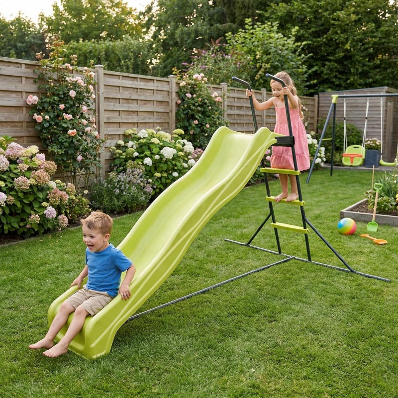 Kids Outdoor Playset - Outdoor 2.2M Freestanding Slide Large Slide