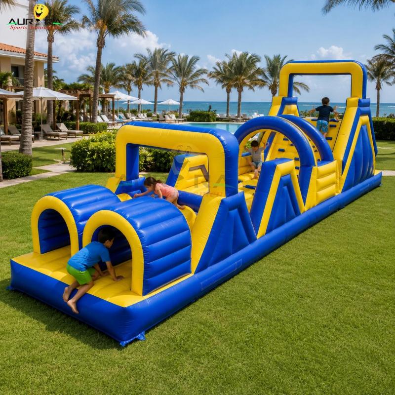 Kids Outdoor Jumping - New Style Inflatable Bouncy Obstacle Course