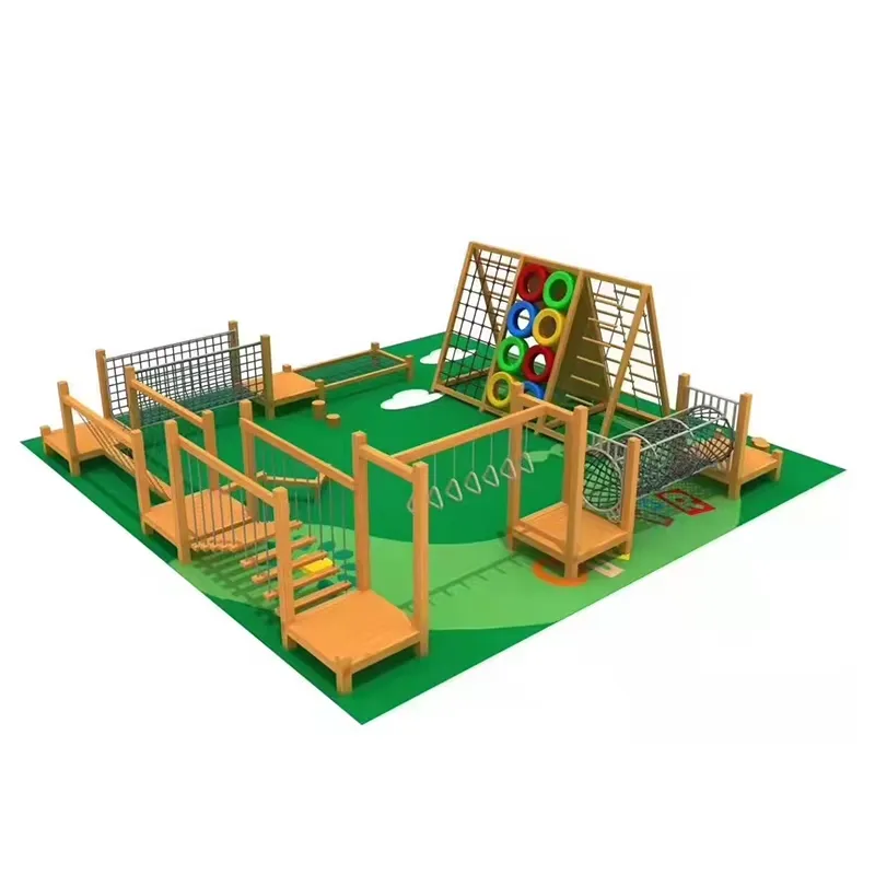 Outdoor Children'S Park - Customized Wooden Outdoor Playground Equipment for