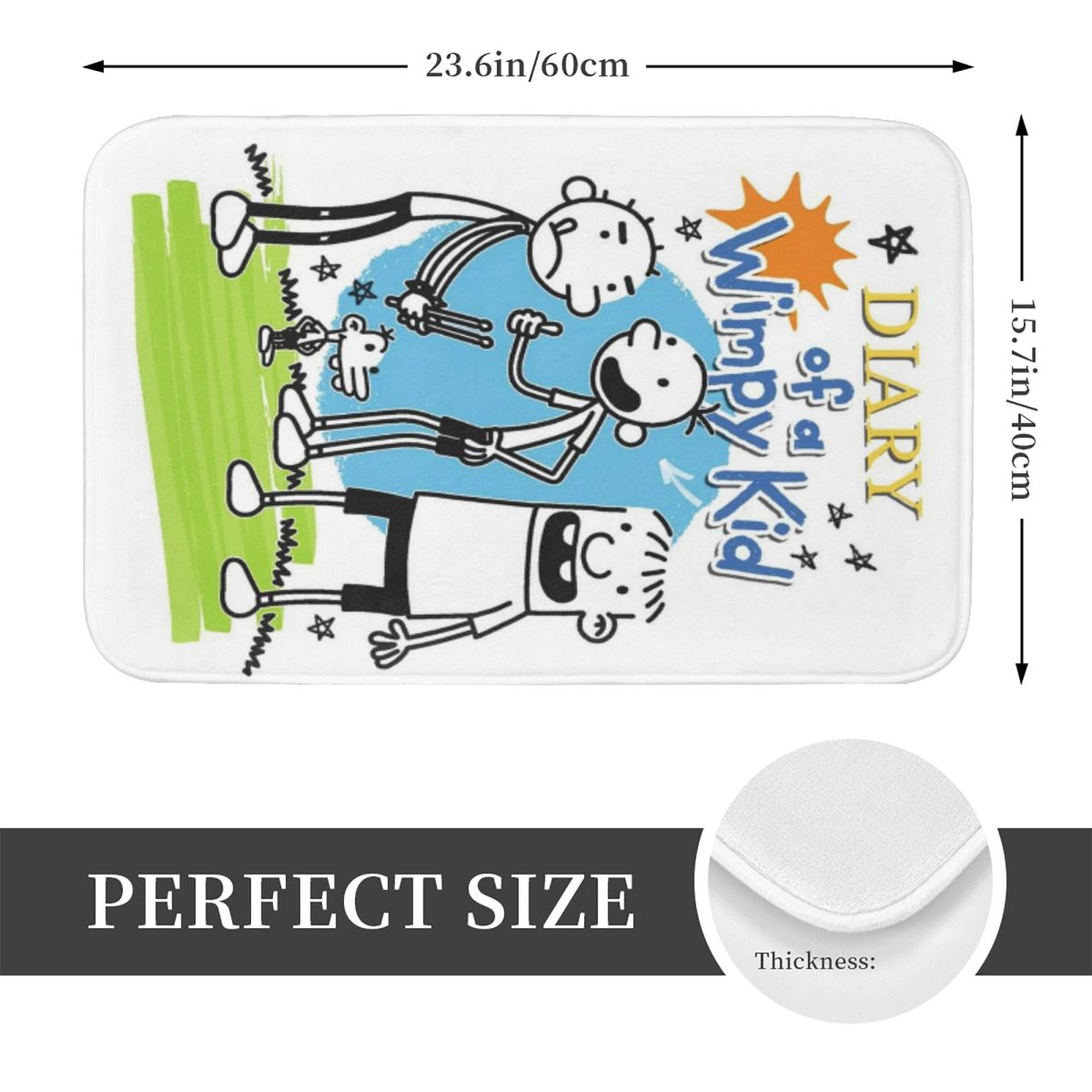 Diary Of A Wimpy Kid Anti-slip - Kids Outdoor Floor Cushions ulasan dan harga