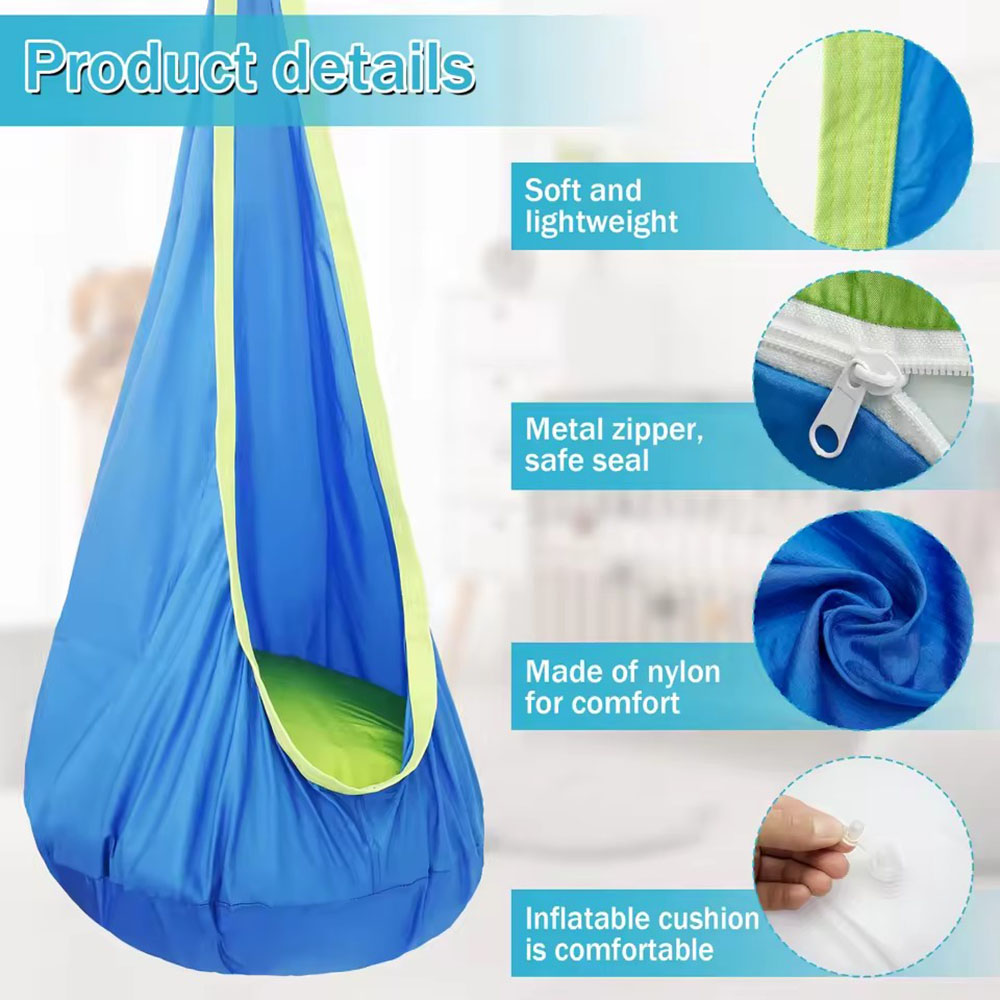 Kids Pod Swing Seat Nylon Hang - Kids Outdoor Swing And Slide ulasan dan harga