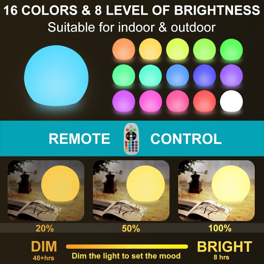 Rechargeable LED Glowing Ball  - Kids Outdoor Lights ulasan dan harga