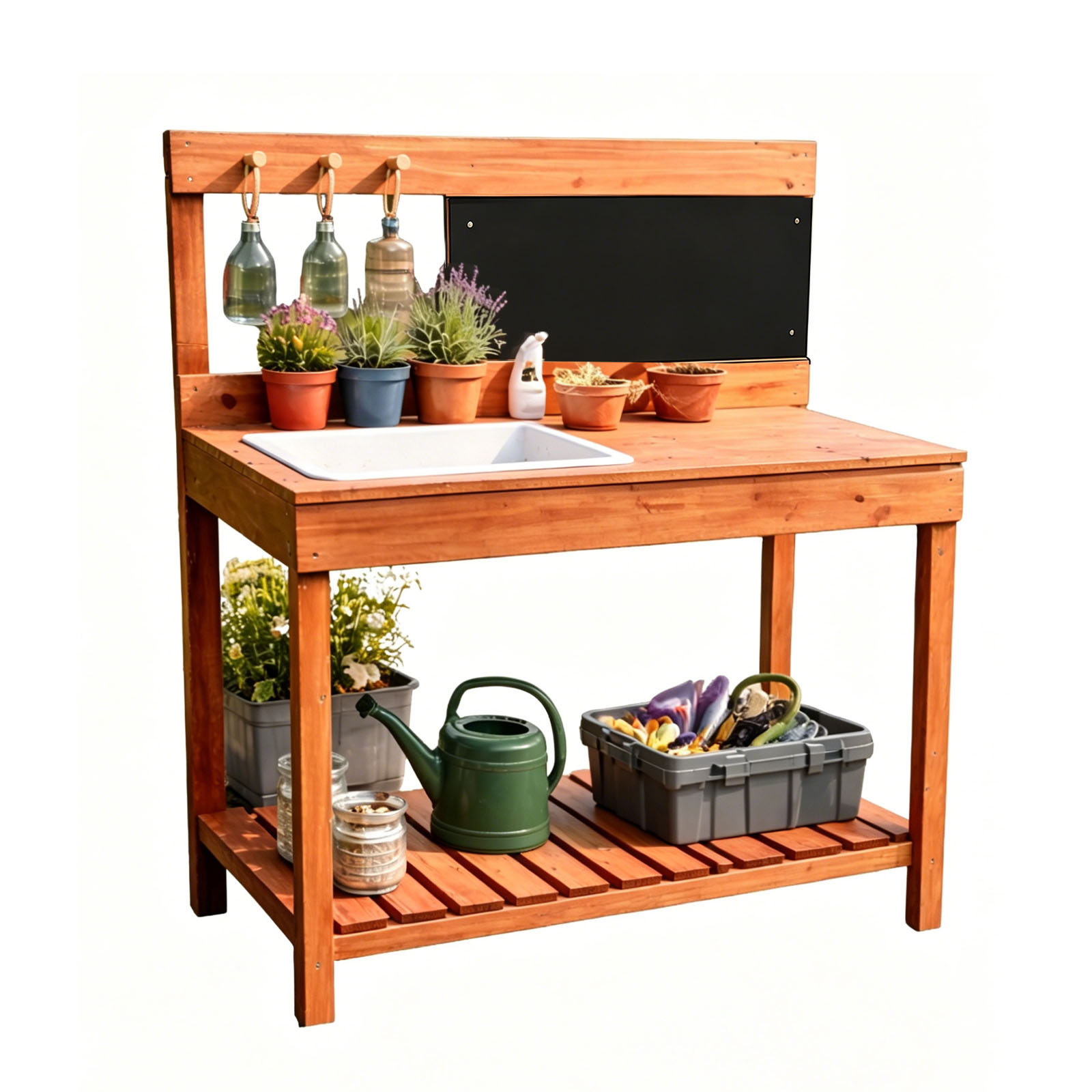 Wooden Potting Benches For Chi - Kids Outdoor Tools ulasan dan harga