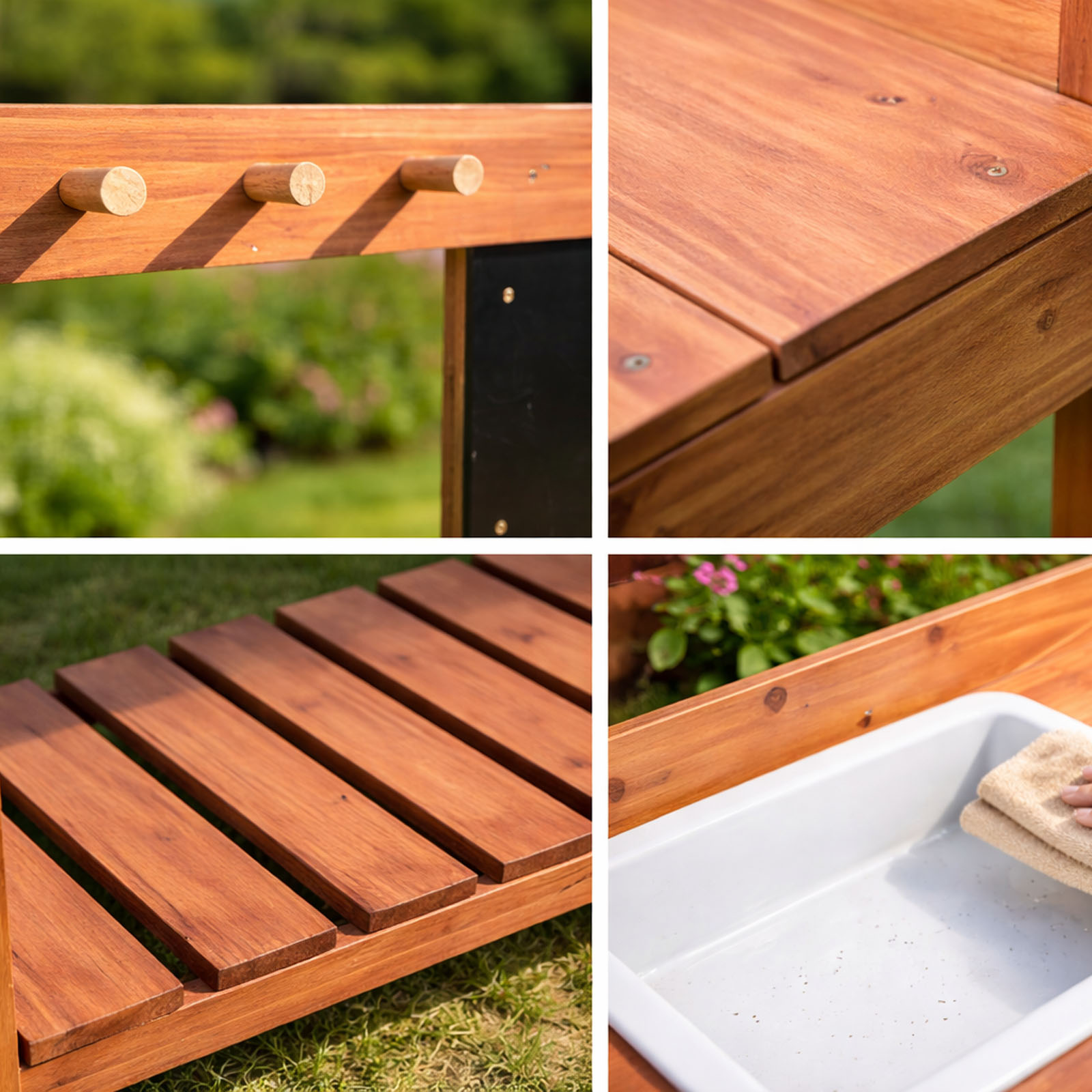 Wooden Potting Benches For Chi - Kids Outdoor Tools ulasan dan harga