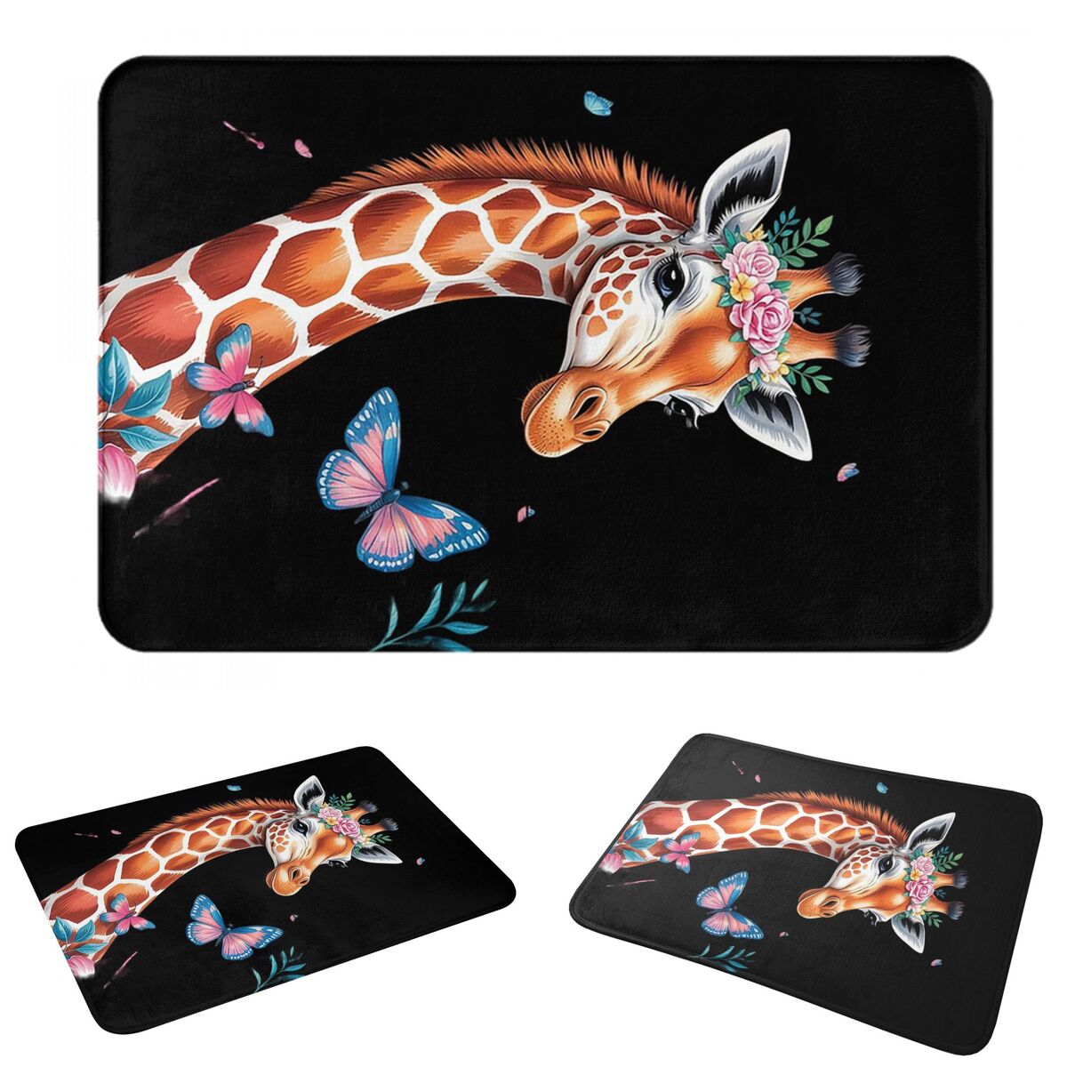 Cute Giraffe With Flowers I Ki - Kids Outdoor Floor Cushions ulasan dan harga