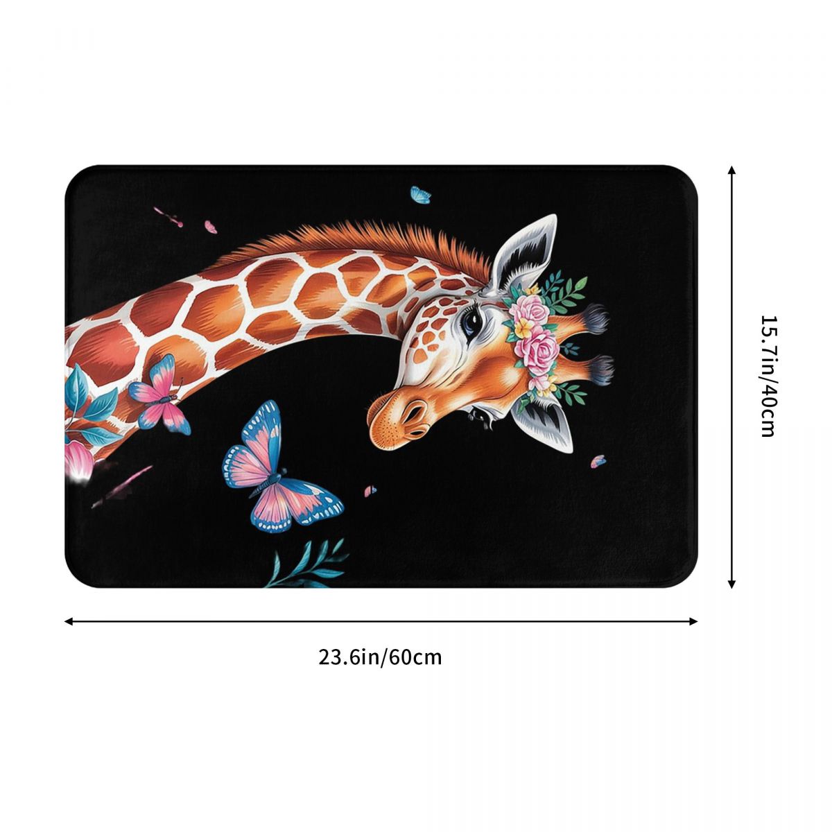 Cute Giraffe With Flowers I Ki - Kids Outdoor Floor Cushions ulasan dan harga