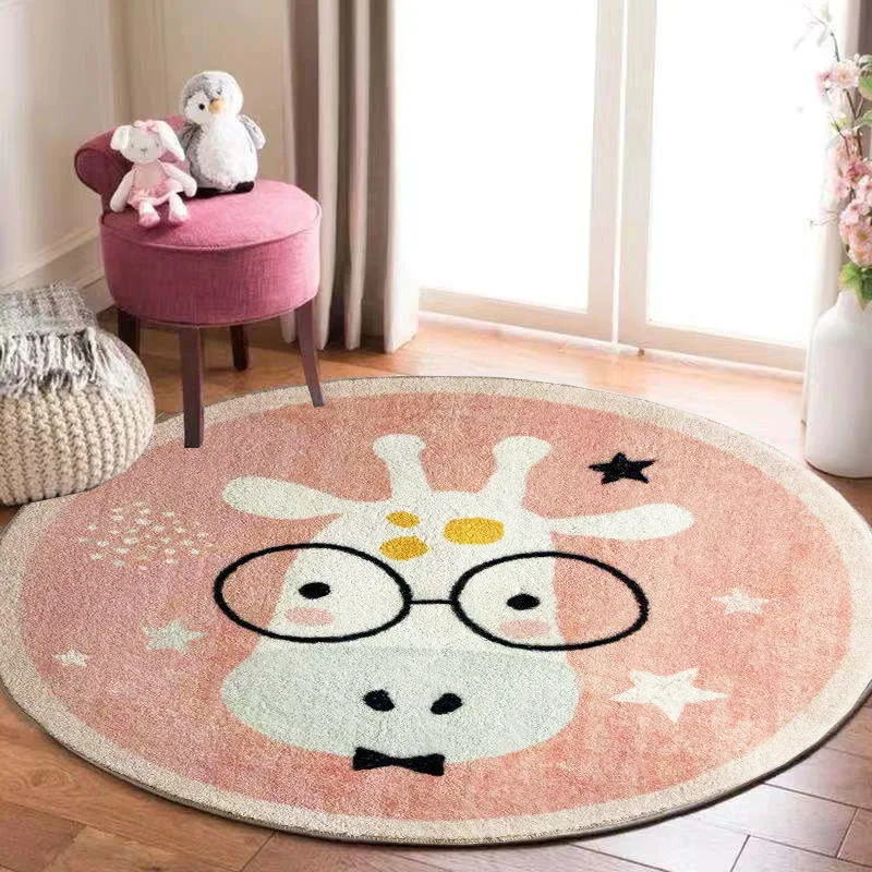 Cartoon Giraffe Round Mat Chil - Kids Outdoor Floor Cushions ulasan dan harga