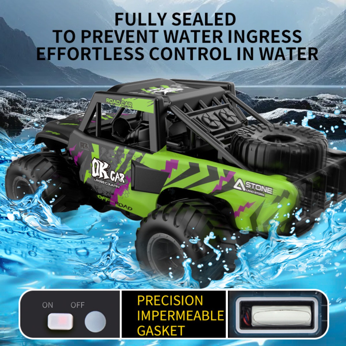 Amphibious RC Car 4WD Off-Road - Kids Outdoor Electric Car ulasan dan harga