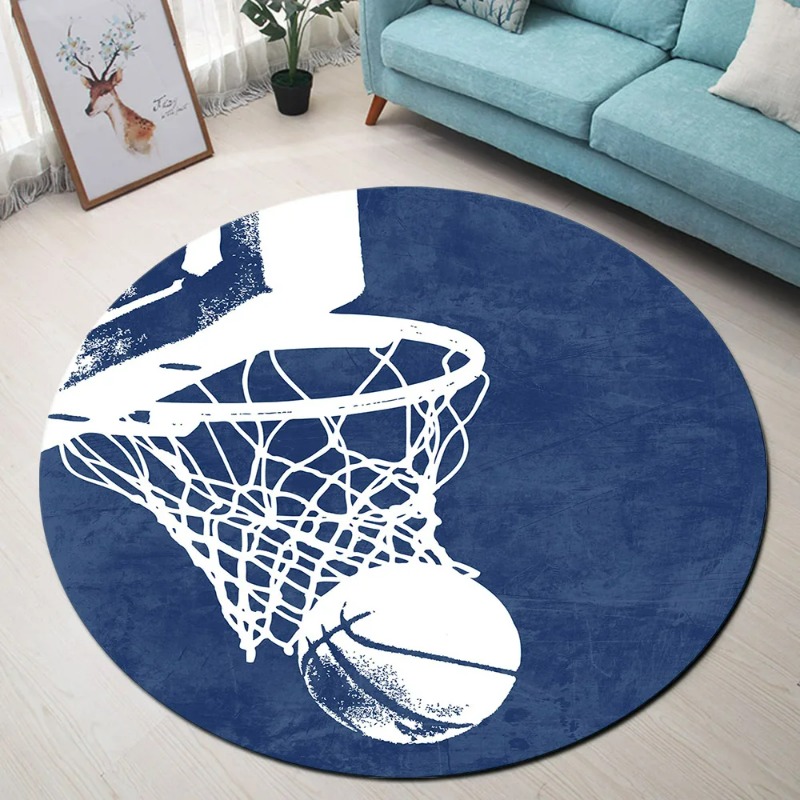 Basketball Round Rugs And Carp - Kids Outdoor Floor Cushions ulasan dan harga