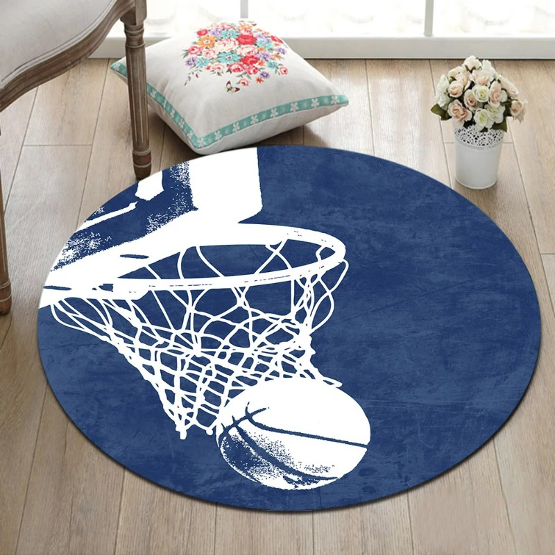 Basketball Round Rugs And Carp - Kids Outdoor Floor Cushions ulasan dan harga