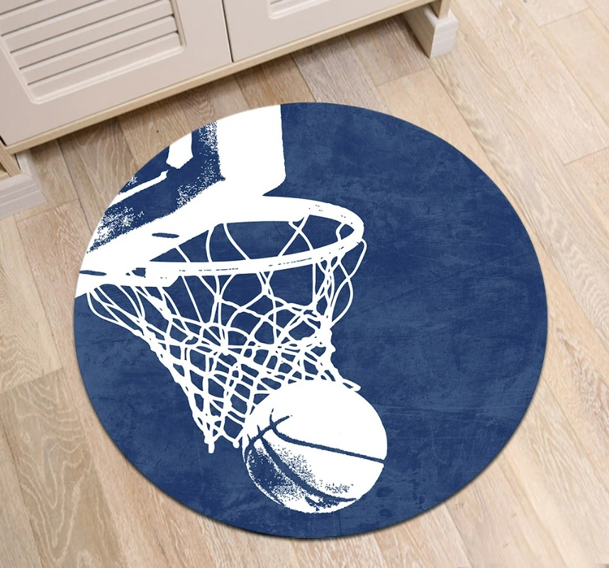 Basketball Round Rugs And Carp - Kids Outdoor Floor Cushions ulasan dan harga