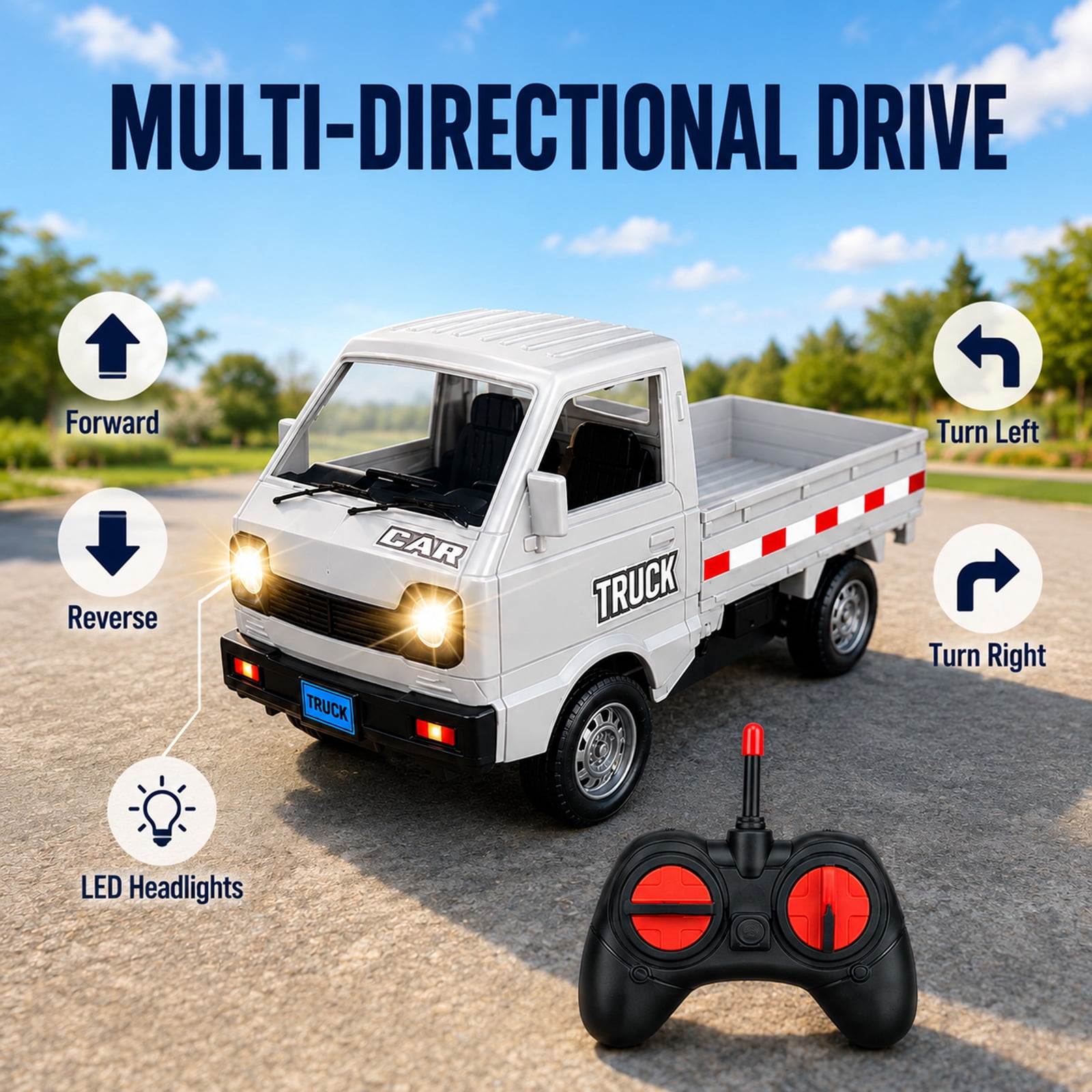 RC Pickup Truck Toy Remote Con - Kids Outdoor Electric Car ulasan dan harga