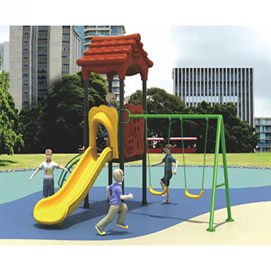 Steel Playground Equipment, Co - Kids Outdoor Swing And Slide ulasan dan harga