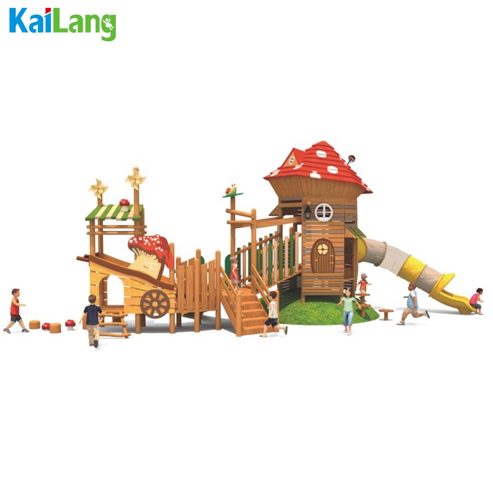 Forest Mushroom House Shape Wo - Outdoor Children'S Park ulasan dan harga