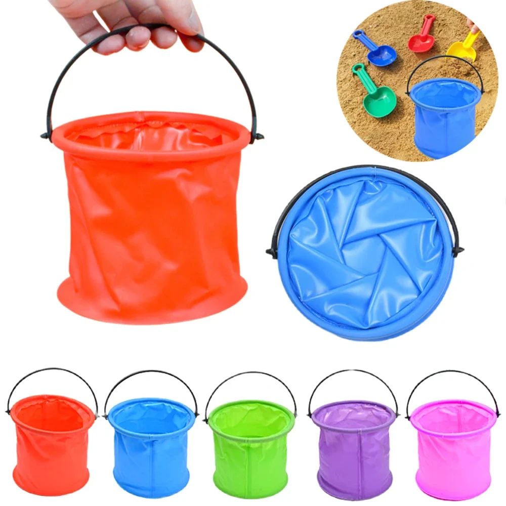 Collapsible Beach Sand Bucket  - Kids Outdoor Tools ulasan dan harga