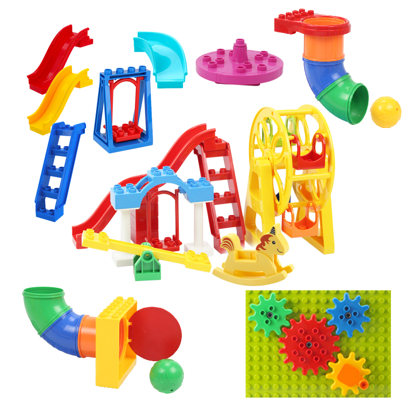 Big Building Blocks Playground - Kids Outdoor Swing And Slide ulasan dan harga