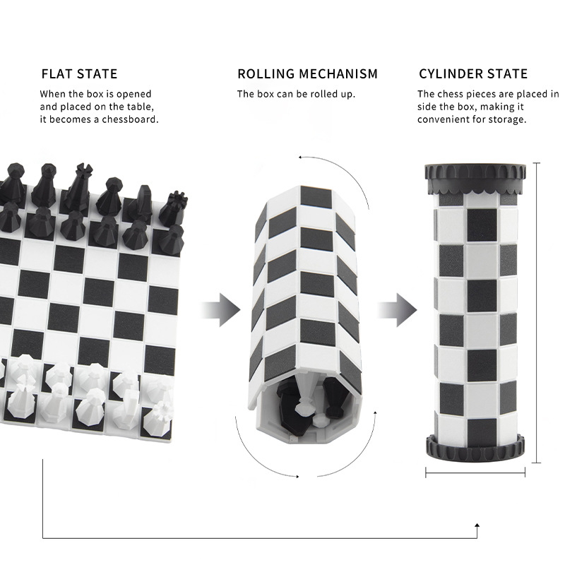 2 in 1 Portable Chess Game Set - Kids Outdoor Playset ulasan dan harga