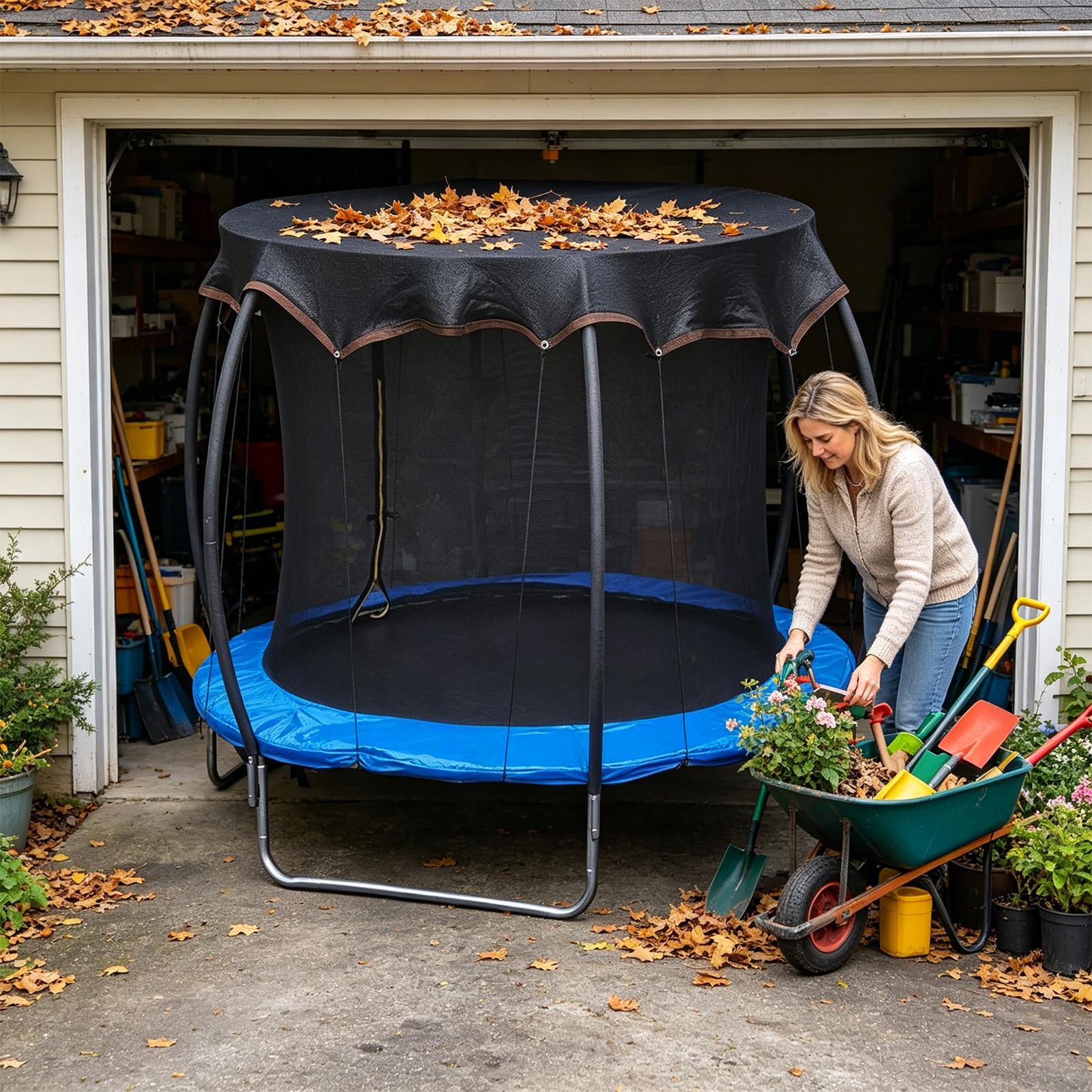 Trampoline Cover Waterproof He - Outdoor Children'S Park ulasan dan harga