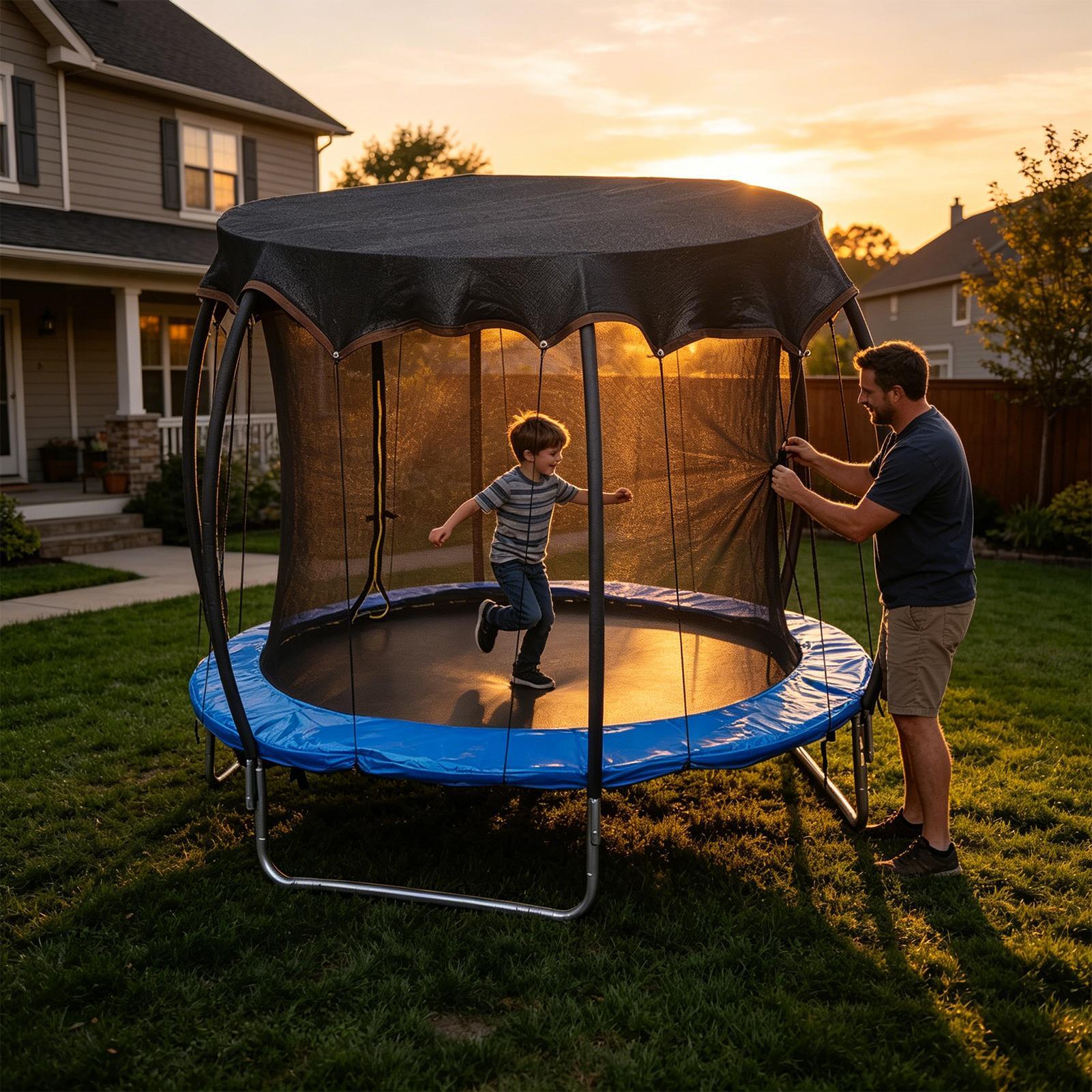 Trampoline Cover Waterproof He - Outdoor Children'S Park ulasan dan harga
